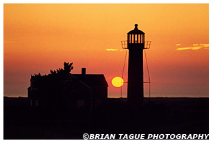 Monomoy Point Light sunset