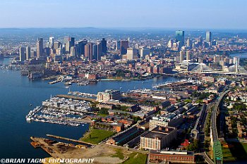 USCG BASE BOSTON - BostonSkylineAerial-207 0716-crp-150-4